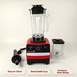 Licuadora Eléctrica <span class=keywords><strong>de</strong></span> Cocina 2 en 1 con Doble Jarra, para Jugos y Smoothies, 10+ Velocidades, 4500W, Carcasa <span class=keywords><strong>de</strong></span> Plástico, para Uso Doméstico - Product Image 4