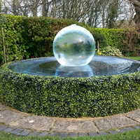 Garten Pool Landschaft Design Dekor 304/316SS Acryl Kugel Brunnen Skulptur Große Edelstahl Wasser brunnen Skulptur