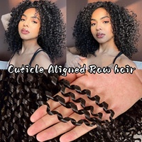 Extensions de Cheveux Humains Indiens Vierges Bruts Pixie Curl 100% Naturels Non Traités Double Drawn pour Livraison Directe