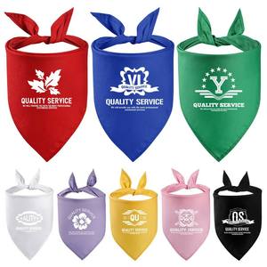 Pañuelo Triangular Personalizado al por Mayor para Mascotas, con Logotipo, de Algodón, para Perros y Gatos - Product Image 1