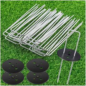 Гвозди садовые колья оцинкованные садовые колья U-образные булавки и ландшафтные скобы для дернового садового пейзажа - Product Image 6