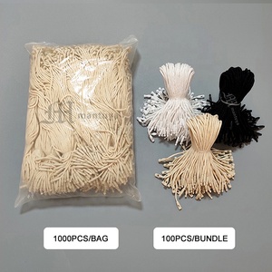 Nhà Máy Bán Buôn 20Cm Có Thể Tái Chế Dùng Một Lần Treo Tag Chuỗi Bông Sợi Dây Thừng Polyester Hangtag Chuỗi Cho Quần Áo - Product Image 4