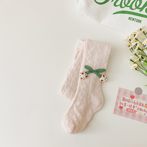 Collant Estivi in Rete Sottile di Cotone per Bambine 6-12 Mesi, Leggings Traspiranti a Rete per Bambini - Product Image 6