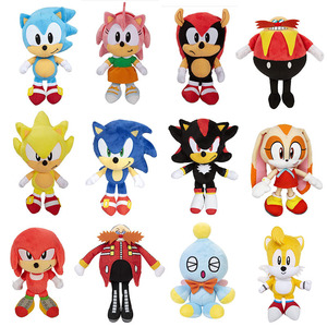 Juguetes de peluche de <span class=keywords><strong>Sonic</strong></span> <span class=keywords><strong>Shadow</strong></span> y Tails versión Q, muy vendidos, con relleno de algodón PP. - Product Image 2
