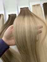 Extensions de cheveux humains de haute qualité 100% naturels, trame plate volumisante, double tirage