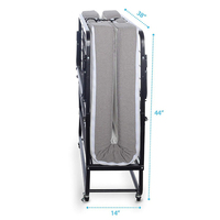 Lit pliant moderne et portable avec matelas et cadre métallique pour hôpitaux, hôtels, écoles, salons, appartements, meubles de maison, lit simple