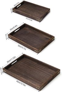 Plato de Bambú de Primera Calidad para Exhibición, Bandeja para Aperitivos, Estilo Vintage, Acabado en Madera, Diseño de Piezas Cortadas a Mano - Product Image 6