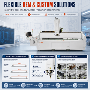 Machine de perçage et de fraisage CNC 4 axes JUNDE 3m haute performance pour profilés en aluminium, équipement de traitement des métaux haute précision - Product Image 5
