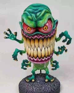 Statue de monstre de dessin animé pour enfants, Statue de monstre à grande bouche, Statue de souris foucheuse au volant, Accessoires de voiture, Cadeau, Figurine Rat Fink - Product Image 6