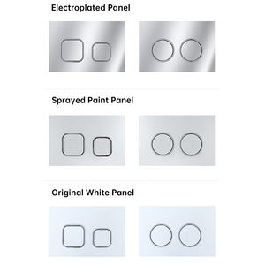 زر دفق مرحاض مخفي Ts-Mf-Bp04 من الفولاذ المقاوم للصدأ المطلي بالكروم، صديق للبيئة بتصميم عصري، لون رمادي بندقي 3873 - Product Image 3