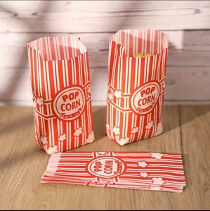 Eco-Friendly Greaseproof Reusable <strong>Popcorn</strong> &amp; Pet Food Packaging Bags Recycled Materials for Family Movie Nights Pizza Sushi More - Product Image 1