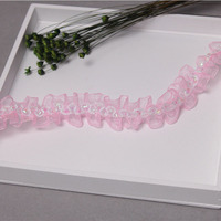 Ruban en dentelle tissée en polyester de 2,5 cm (1 po) pour la décoration de robes de mariée, idéal pour les boîtes cadeaux, la couture de vêtements et les projets de bricolage.