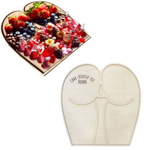 Plateau de table en bois <span class=keywords><strong>pour</strong></span> la saint-valentin, plateau de repas en bois, <span class=keywords><strong>pour</strong></span> les sucreries et les sucreries - Product Image 1