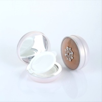 Boîte à poudre coussin d'air personnalisée de haute qualité, conteneur pour crème BB/CC, emballage cosmétique en plastique avec miroir, couleur nude, prix