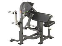 Machine commerciale de boucle de jambe d'extension de jambe assise 2 en 1 chargée par plaque d'équipement de force de forme physique de gymnase