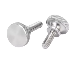 Vis moletée M3-M10 de haute qualité en acier inoxydable à tête plate moletée, meilleur prix, oxyde noir, mesure métrique - Product Image 4