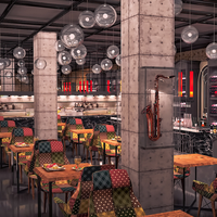 Solución de Diseño Interior de Pub de Lujo, Barra de Bar Personalizada, Decoración de Techo y Pared, Renovación Completa, Servicio EPC, Inversores Globales en Bares