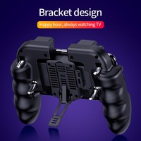 Controlador de Juego H9 de Seis Dedos, Gatillo para Disparar, Ventilador de Refrigeración, Joystick para Teléfonos Móviles iOS y Android