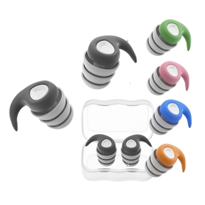 <span class=keywords><strong>Tapones</strong></span> <span class=keywords><strong>para</strong></span> los Oídos de Silicona Reutilizables e Impermeables, Diseño de Cola de Pescado, Intraaurales, Aislamiento Acústico, Reducción de Ruido - Product Image 1