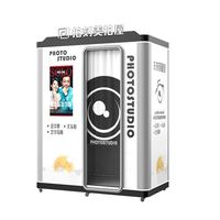Machine Photobooth Professionnelle à Monnayeur avec Impression Instantanée – Design Compact en Métal pour Location Événementielle – Station d'Imagerie Créative