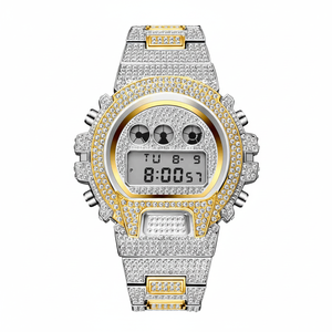 Estilo Hip Hop Nueva llegada Marca Iced Out Lab Grown Lujoso Diseño personalizado Reloj de pulsera para hombre con claridad VVS mejorada - Product Image 1