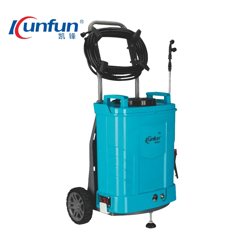 12V Battery Operated Spray Pump Rechargeable Electric Knapsack Trolley Type Handcart Sprayer