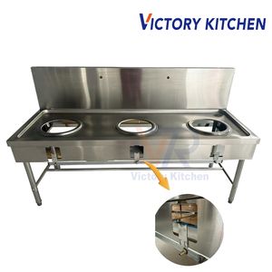 Estufa Comercial VCT de 3 Quemadores Kwali, de Acero Inoxidable, Compatible con Gas LP, Calentamiento Rápido, para Uso en Hoteles - Product Image 3