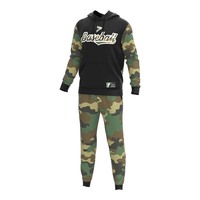 Bonne qualité Odm hiver mode course polaire pull surdimensionné personnalisé sweat à capuche lourd Baseball vestes survêtements hommes