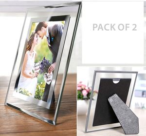In the Trend Sublimation Blank Glass Crystal Photo Frame <b>Clock</b> Stand High Quality Home Decoration China Model TY-20250210-01 - Product Image 2