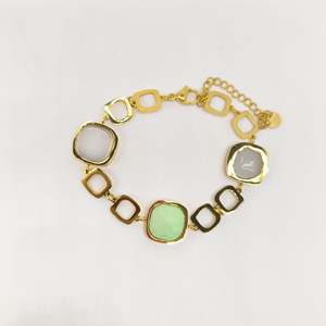PXK-0536 สร้อยข้อมือแฟชั่นแบบโซ่และแบบเชื่อมต่อ เครื่องประดับที่หรูหราและมีสไตล์สำหรับผู้ชายและผู้หญิง - Product Image 1
