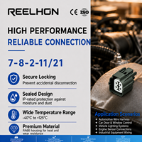 Connecteur Électrique Étanche Reelhon 6189-0129 2mm Mâle/Femelle pour Faisceau de Câbles, 1/2/3/4/6/8 Broches, Fabrication Industrielle