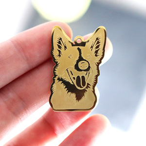 สร้อยคอสุนัขน่ารัก qiandi <span class=keywords><strong>keeshond</strong></span> เครื่องประดับการ์ตูนผู้หญิงจี้สัตว์อุปกรณ์ DIY - Product Image 1