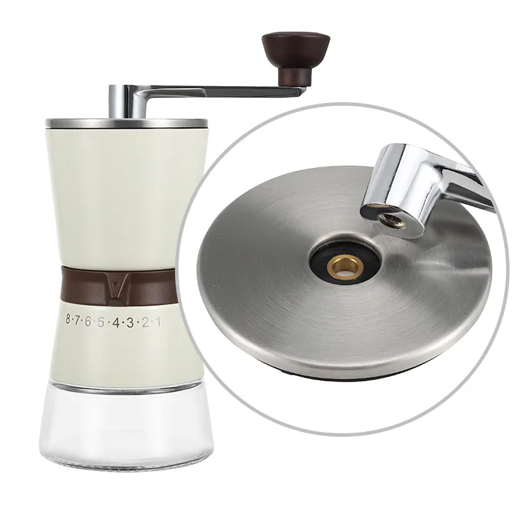 Factory direct sale hand Crank stainless steel burr manual coffee bean mill grinder espresso hand Manual Coffee Grinder