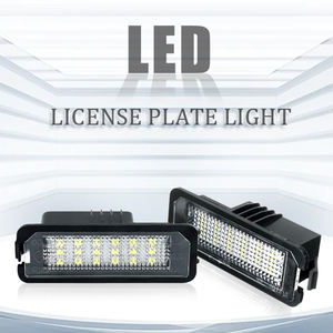 6000K सफेद त्रुटि मुक्त एलईडी लाइसेंस नंबर प्लेट रोशनी के लिए <span class=keywords><strong>VW</strong></span> गोल्फ MK4 MK5 MK6 Passat पोलो सीसी Eos सीट स्कोडा कार सामान - Product Image 2