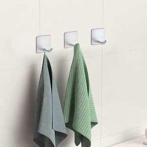 Kitchen Bathroom Adhesive Hooks Heavy Duty <b>Wall</b> <b>Hangers</b> Waterproof Stainless Steel Eco-Friendly Multifunction Clothing Hanging - Product Image 6