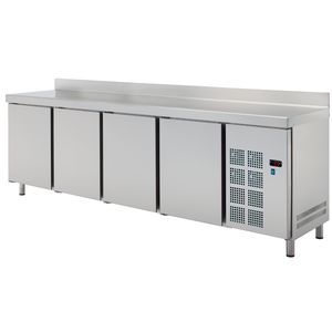 Mesa fría de una sola temperatura GN 1/1 4 puertas 2245x700x850mm 330 W 230/1V Refrigerador congelador de bajo consumo-EURAST 79099509 - Product Image 1