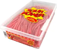 Custom Sour Powder Strawberry Straws Candy, Wholesale