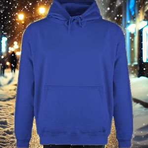 Suéter con Capucha Largo de Jersey Sólido para Hombre con Estampado Digital 100% Poliéster para Otoño/Invierno - Product Image 2