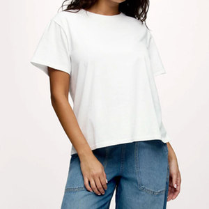 Camiseta de Mujer 100% Algodón, Talla Personalizable y Servicio OEM, Secado Rápido y Transpirable, Color Personalizado - Product Image 1
