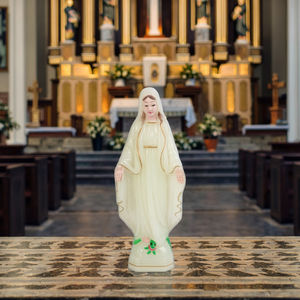 Estatuas religiosas católicas antiguas, precio barato de fábrica, figuritas decorativas para el hogar con patrón de pintura para regalos de recuerdo - Product Image 3