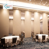 Acoustic Operable Walls Folding Partition Panels Folding Wooden Panel for Office