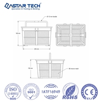 Panier de filtration pour nettoyeur de piscine en plastique ODM avec maille de 90 microns, service de moulage par injection de précision