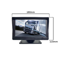 Sistema de visión trasera Hesida de 7 pulgadas, gran oferta, pantalla de coche con monitor de fácil instalación, cámara de camión para cosechadora de autobús, coche de turismo