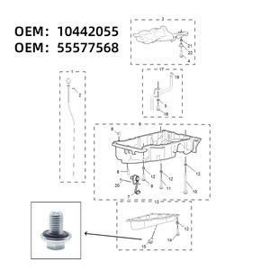 Buick Chevrolet Roewe Oil Pan Drain <b>Plug</b> 10442055 55577568 11562588 For Engine Oil <b>Replacement</b> - Product Image 1