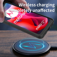 Étui de protection anti-chute en silicone souple mince pour Motorola G86 G56 Couverture arrière antichoc lavable avec conception de barre pour Moto G32