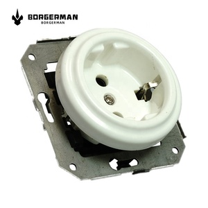 平齐安装德国陶瓷电气墙插座，无框架 - Product Image 4