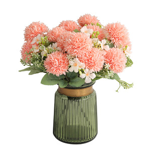 YOPIN-3718 7 Fourchette Boule Artificielle Chrysanthème Bouquet Soie Pissenlit <span class=keywords><strong>Pompon</strong></span> Décoration Fleurs - Product Image 6