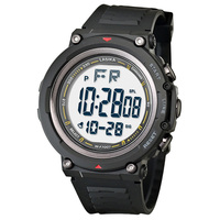 LASIKA F7007 Jam Tangan Digital Olahraga Lampu Latar LED Stopwatch Alarm Tahan Air Tali TPU Casing ABS Dial Besar