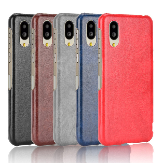 Portable Retro Litchi Pattern PU Leather Case Protective Back Cover for Sharp Aquos Sinpuru Sumaho6 Mobile Phone Back Cover