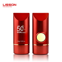 Flacon cosmétique vide pour crème solaire au design unique, flacon pour crème BB, flacon pour anticernes, flacons plats pour écran solaire de 30 ml